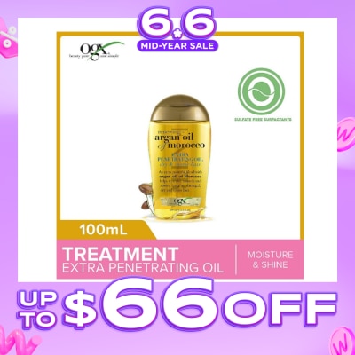 OGX - Argan Oil Of Morocco Extra Penetrating Oil + Renewing (For Normal To Damaged Hair) 100ml