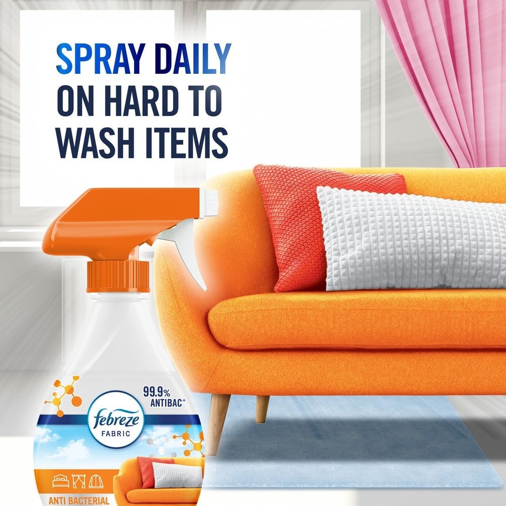 with Ambi Pur Fabric Refresher Anti Bacterial 800ML