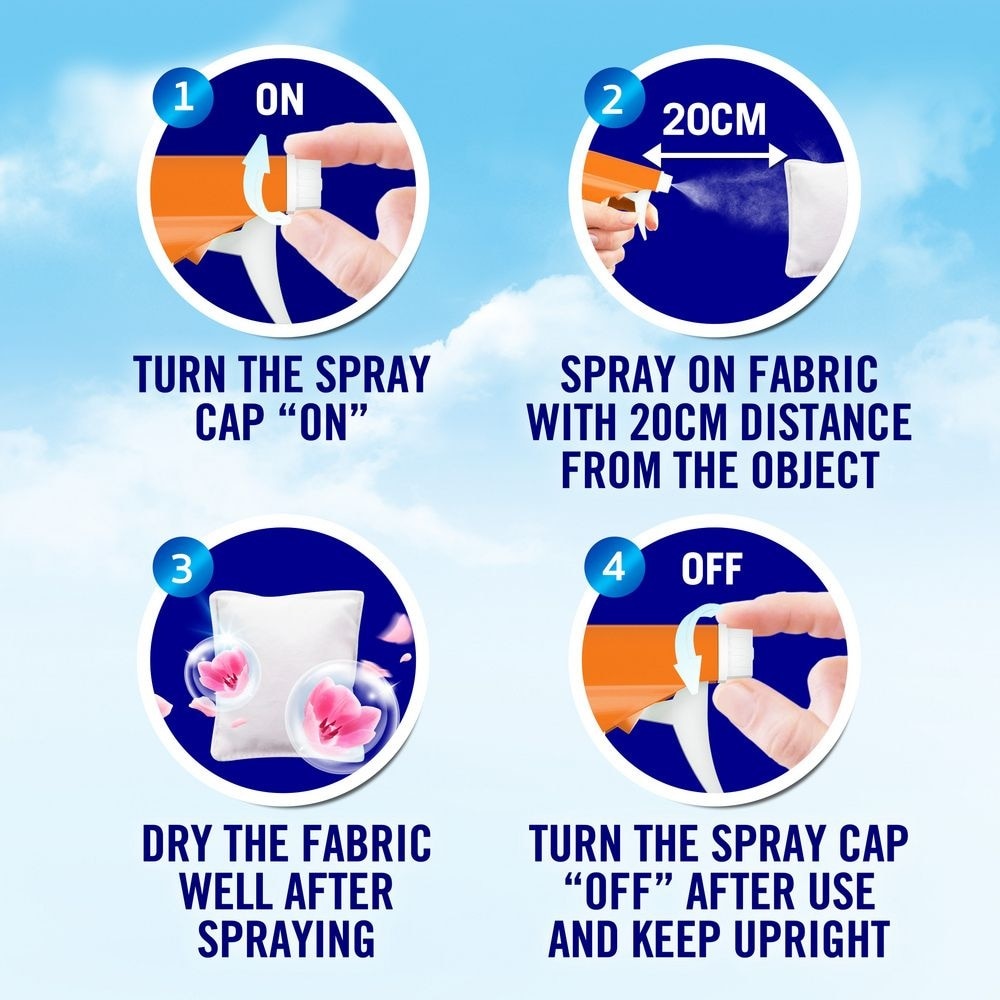 with Ambi Pur Fabric Refresher Anti Bacterial 800ML