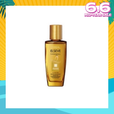 L'OREAL PARIS HAIR EXPERT Extraordinary Oil Hair Treatment Red Hair Oil with UV Filter in Gym or Travel Size (For Fine and Colored Hair) 30ml
