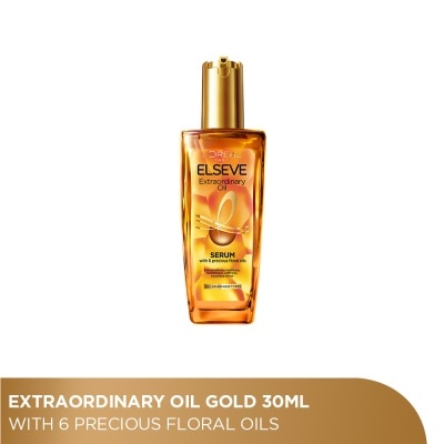 LOREAL PARIS HAIR EXPERT Extraordinary Oil Hair Treatment Red Hair Oil with UV Filter in Gym or Travel Size (For Fine and Colored Hair) 30ml