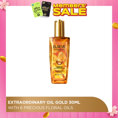 LOREAL PARIS HAIR EXPERT Extraordinary Oil Hair Treatment Red Hair Oil with UV Filter in Gym or Travel Size (For Fine and Colored Hair) 30ml