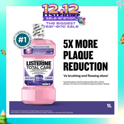 LISTERINE Total Care Zero Mouthwash 1000ml