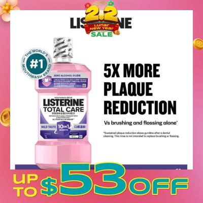 LISTERINE Total Care Zero Mouthwash 1000ml