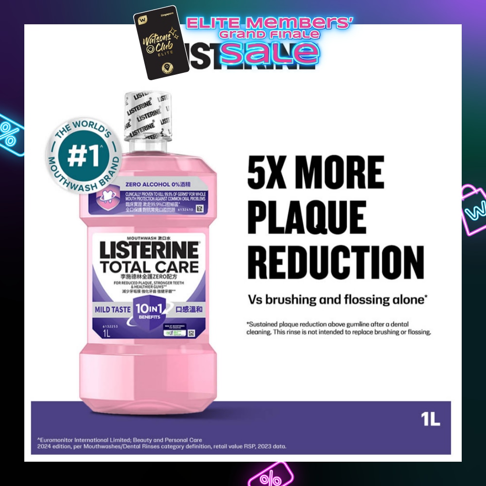 Total Care Zero Mouthwash With 10-in-1 Benefits 1000ml