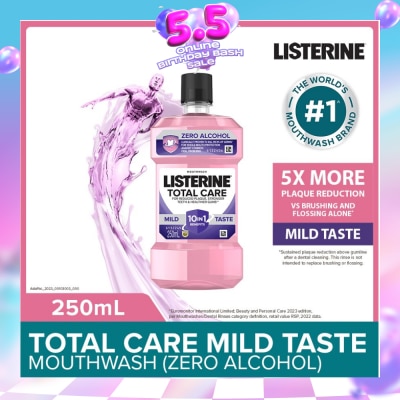 LISTERINE - Total Care Zero Mouthwash With 10-in-1 Benefits 250ml