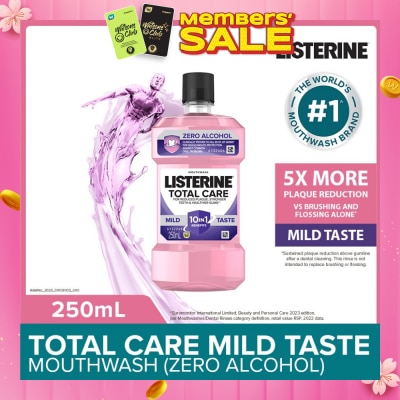 LISTERINE Total Care Zero Mouthwash With 10-in-1 Benefits 250ml