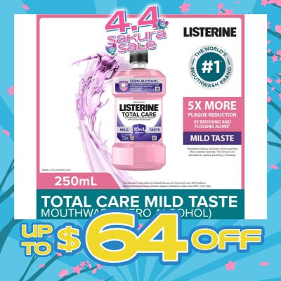 LISTERINE - Total Care Zero Mouthwash With 10-in-1 Benefits 250ml