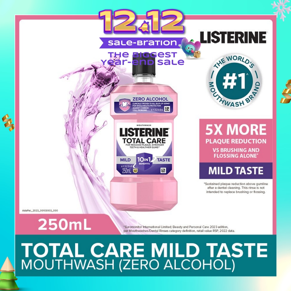 Total Care Zero Mouthwash With 10-in-1 Benefits 250ml