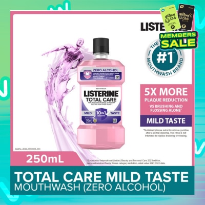 LISTERINE Listerine Total Care Zero Mouthwash Non Alcohol With 6-In-1 Benefits 250ml