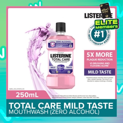 LISTERINE Listerine Total Care Zero Mouthwash Non Alcohol With 6-In-1 Benefits 250ml