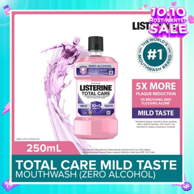 LISTERINE Listerine Total Care Zero Mouthwash Non Alcohol With 6-In-1 Benefits 250ml