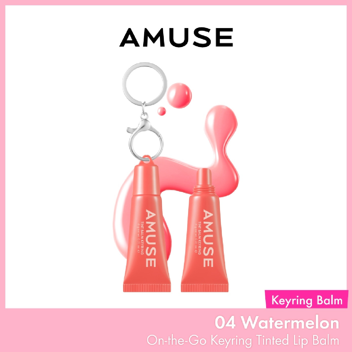 Care Balm Keyring 04 Watermelon 1s image