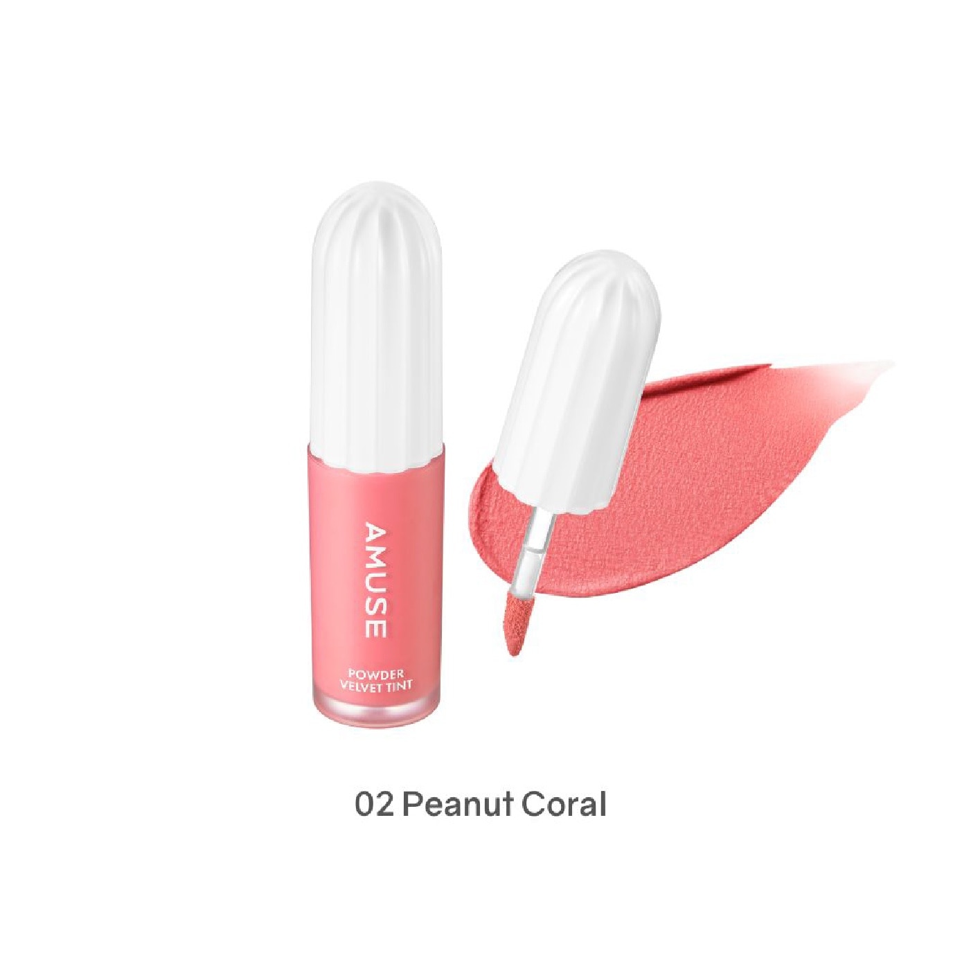 Powder Velvet Tint 02 Peanut Coral 1s (Expiry: Jul`2027) image