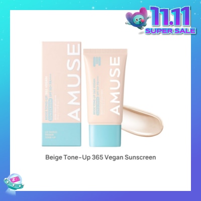 AMUSE Beige Tone-Up 365 Vegan Sunscreen SPF50+ PA++++ 40ml