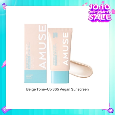 AMUSE Beige Tone-Up 365 Vegan Sunscreen SPF50+ PA++++ 40ml