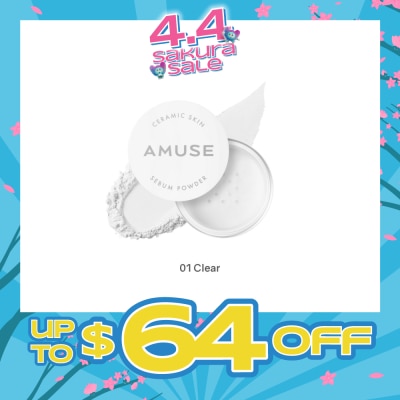 AMUSE - Ceramic Skin Sebum Powder 01 Clear 5g