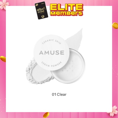 AMUSE Ceramic Skin Sebum Powder 01 Clear 5g