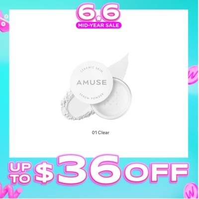 AMUSE - Ceramic Skin Sebum Powder 01 Clear 5g