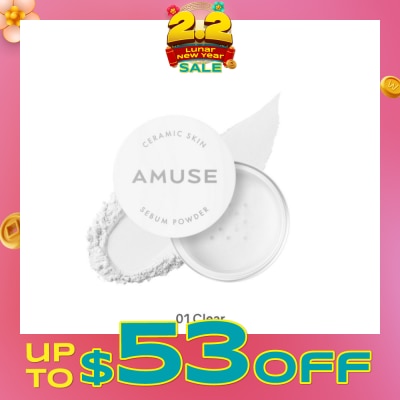 AMUSE Ceramic Skin Sebum Powder 01 Clear 5g