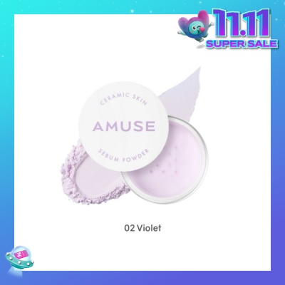AMUSE Ceramic Skin Sebum Powder 02 Violet 5g