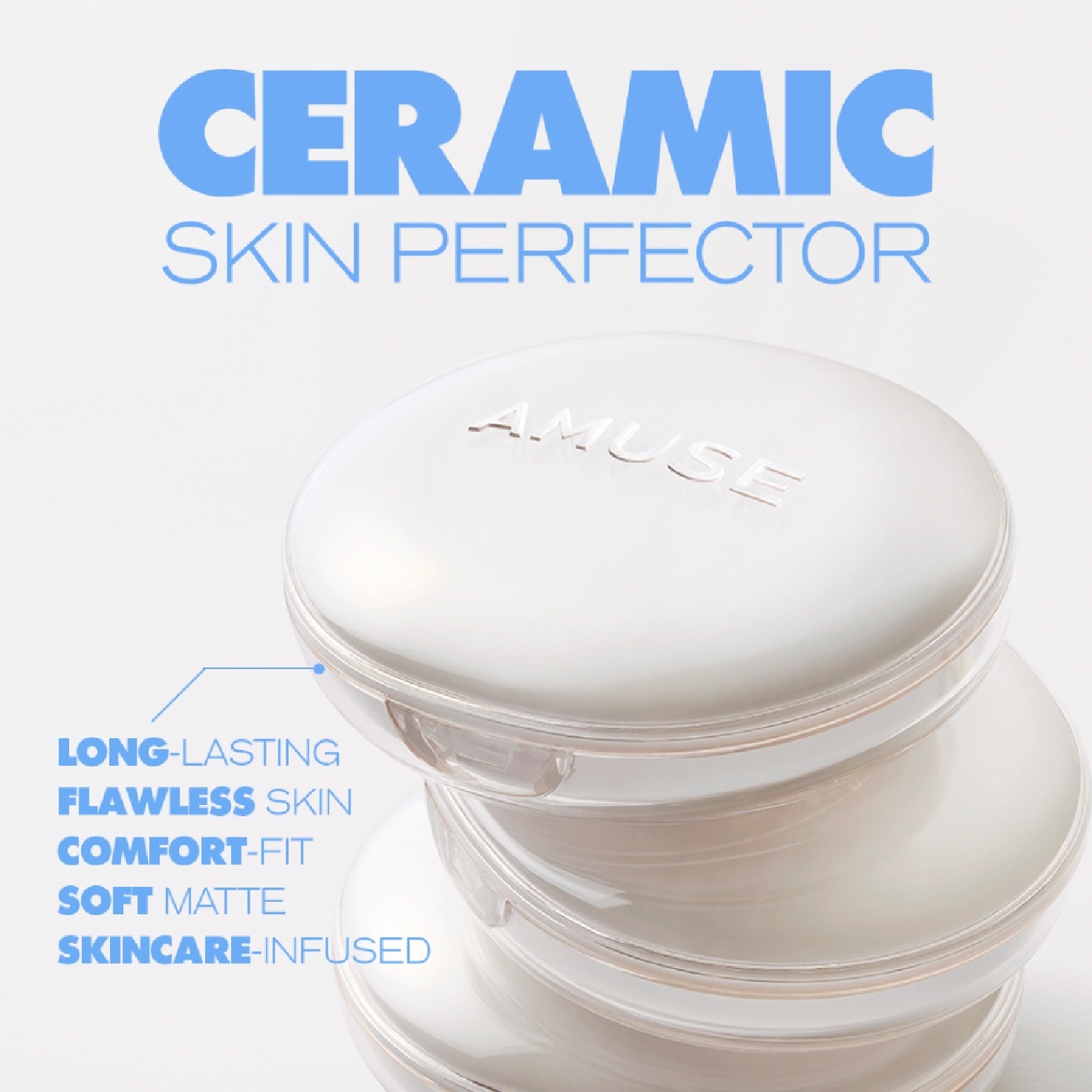 Ceramic Skin Perfector Cushion SPF40 PA++ 1.5 Natural 1s (Expiry: Aug`2027) image