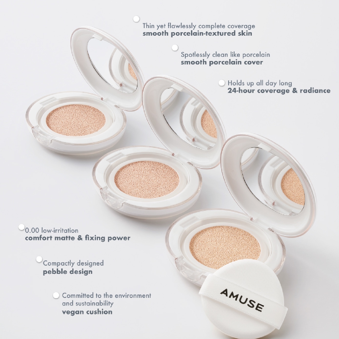 Ceramic Skin Perfector Cushion SPF40 PA++ 02 Healthy 15g (Expiry: Aug`2027) image