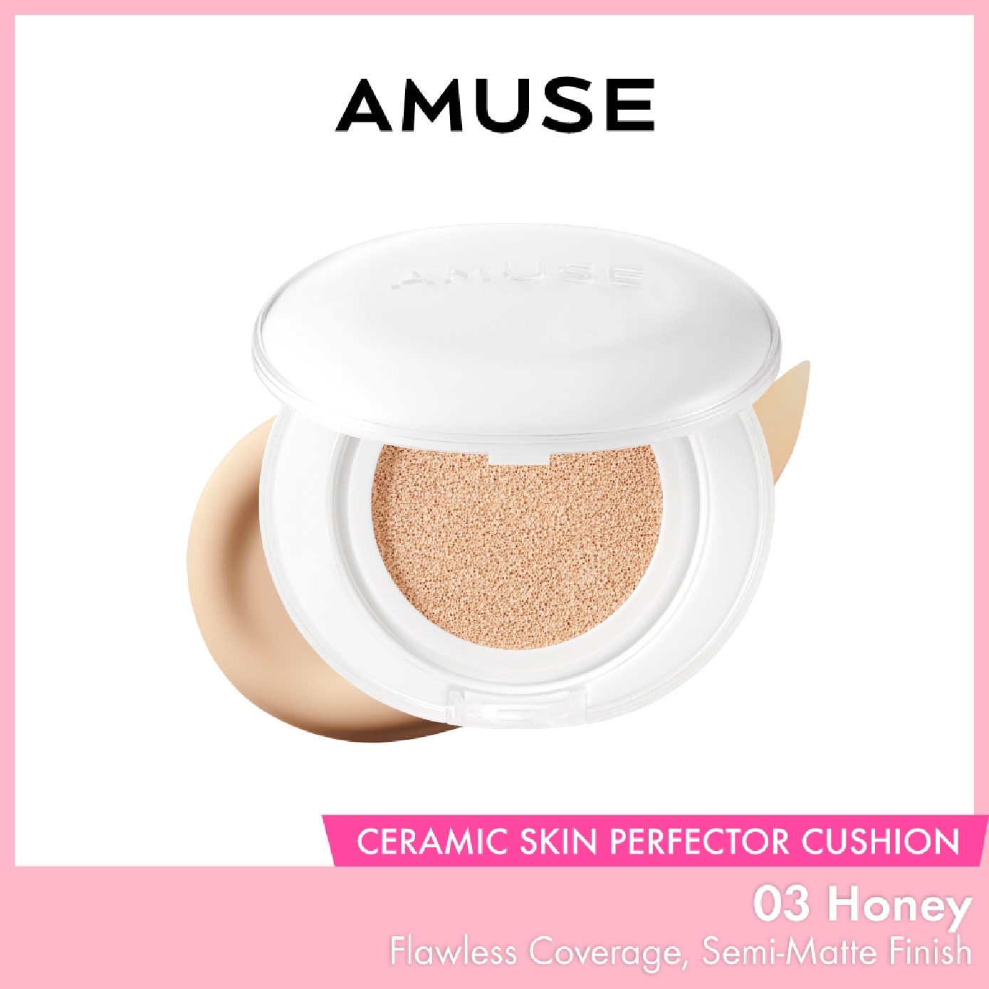 Ceramic Skin Perfector Cushion SPF40 PA++ 03 Honey 15g (Expiry: Mar`2027) image