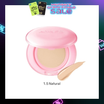 AMUSE Dew Power Vegan Cushion SPF50+ PA++++ 1.5 Natural 15g