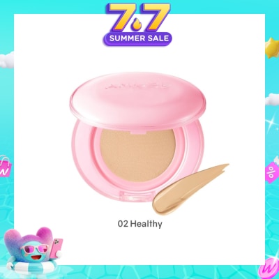 AMUSE - Dew Power Vegan Cushion SPF50+ PA++++ 02 Healthy 15g (Expiry: Mar`2027)