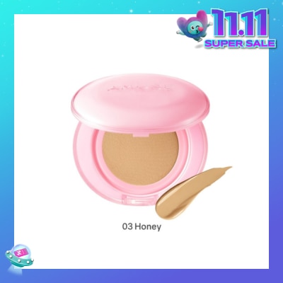 AMUSE Dew Power Vegan Cushion SPF50+ PA++++ 03 Honey 1s