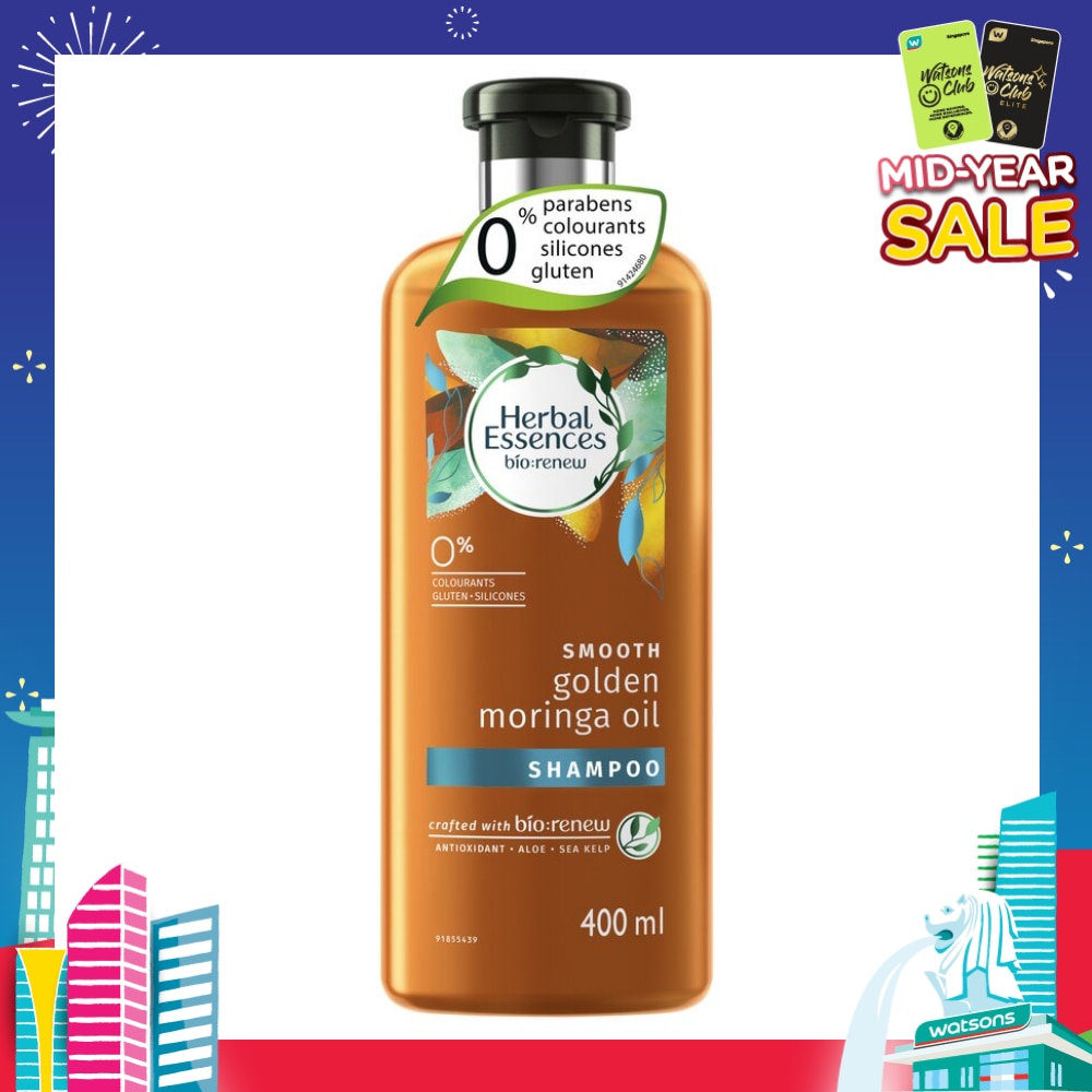 Herbal Essences Bio Renew Smooth Golden Moringa Oil Shampoo 400ml