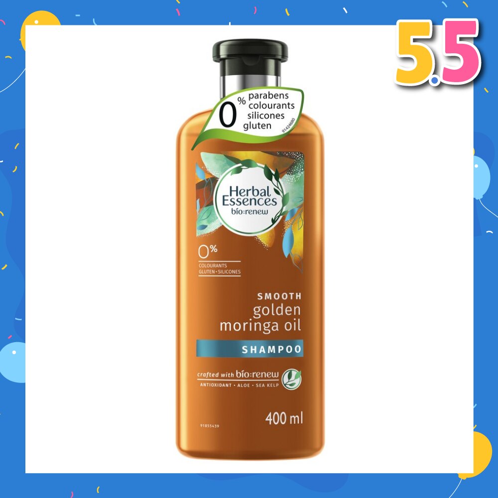Herbal Essences Bio Renew Smooth Golden Moringa Oil Shampoo 400ml