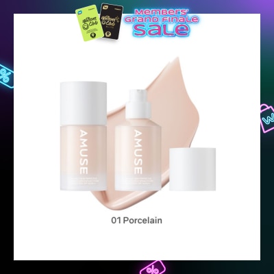 AMUSE Ceramic Skin Perfector Foundation SPF40 PA++ 01 Porcelain 30ml