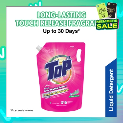 TOP Top Concentrated Liquid Laundry Detergent Blooming Freshness Refill 1.5kg