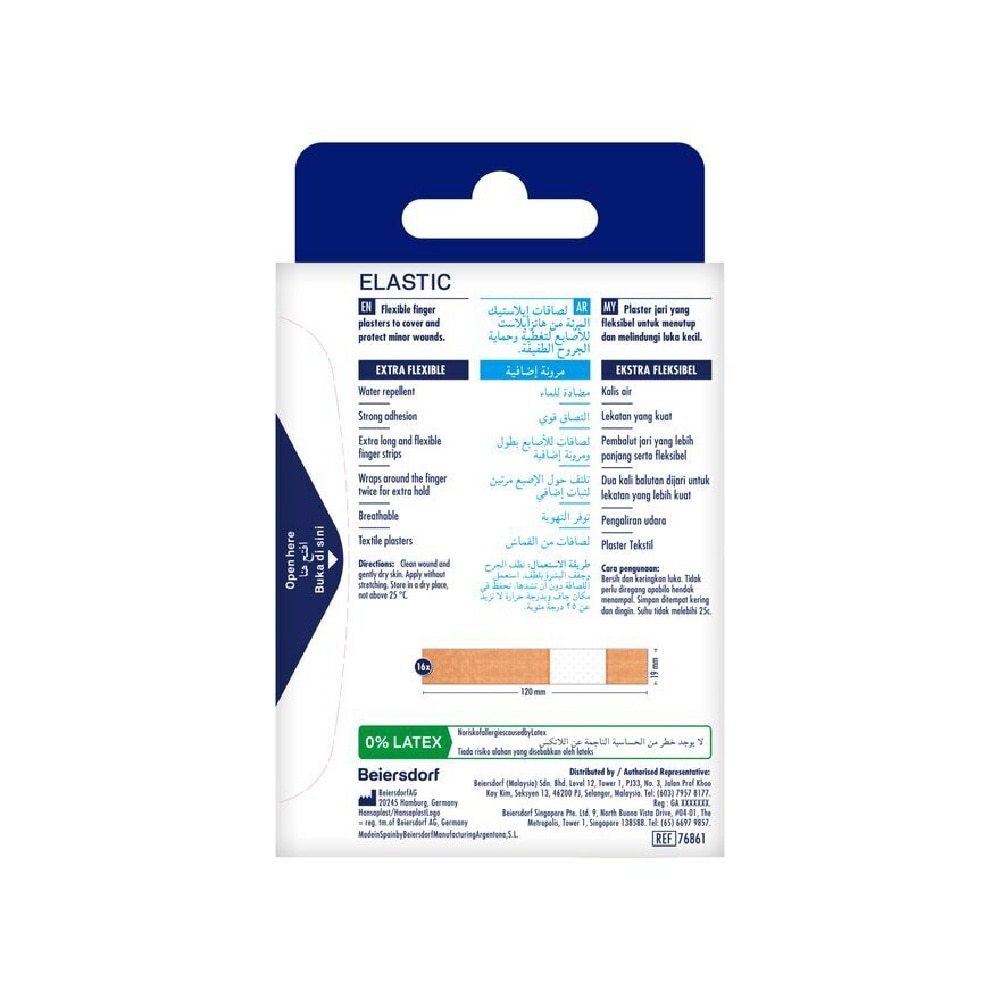 Finger Strips Elastic Plaster 16s