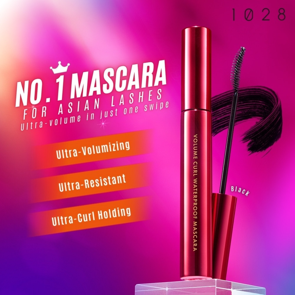 Volume Curl Waterproof Mascara Black 1s