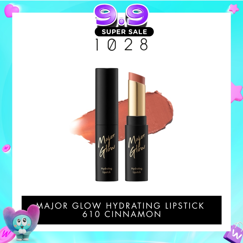Major Glow Hydrating Lipstick 610 Cinnamon 1s (Expiry: Apr`2027) image