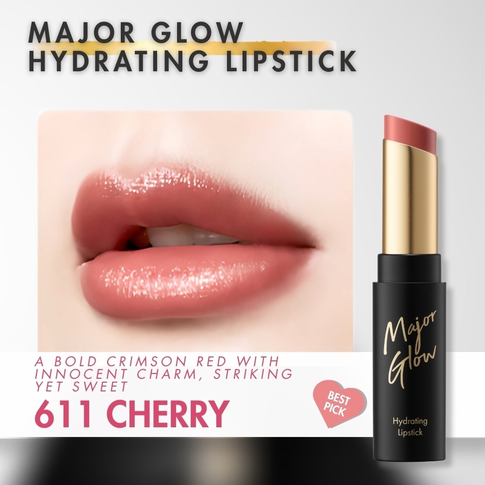 Major Glow Hydrating Lipstick 611 Cherry 1s