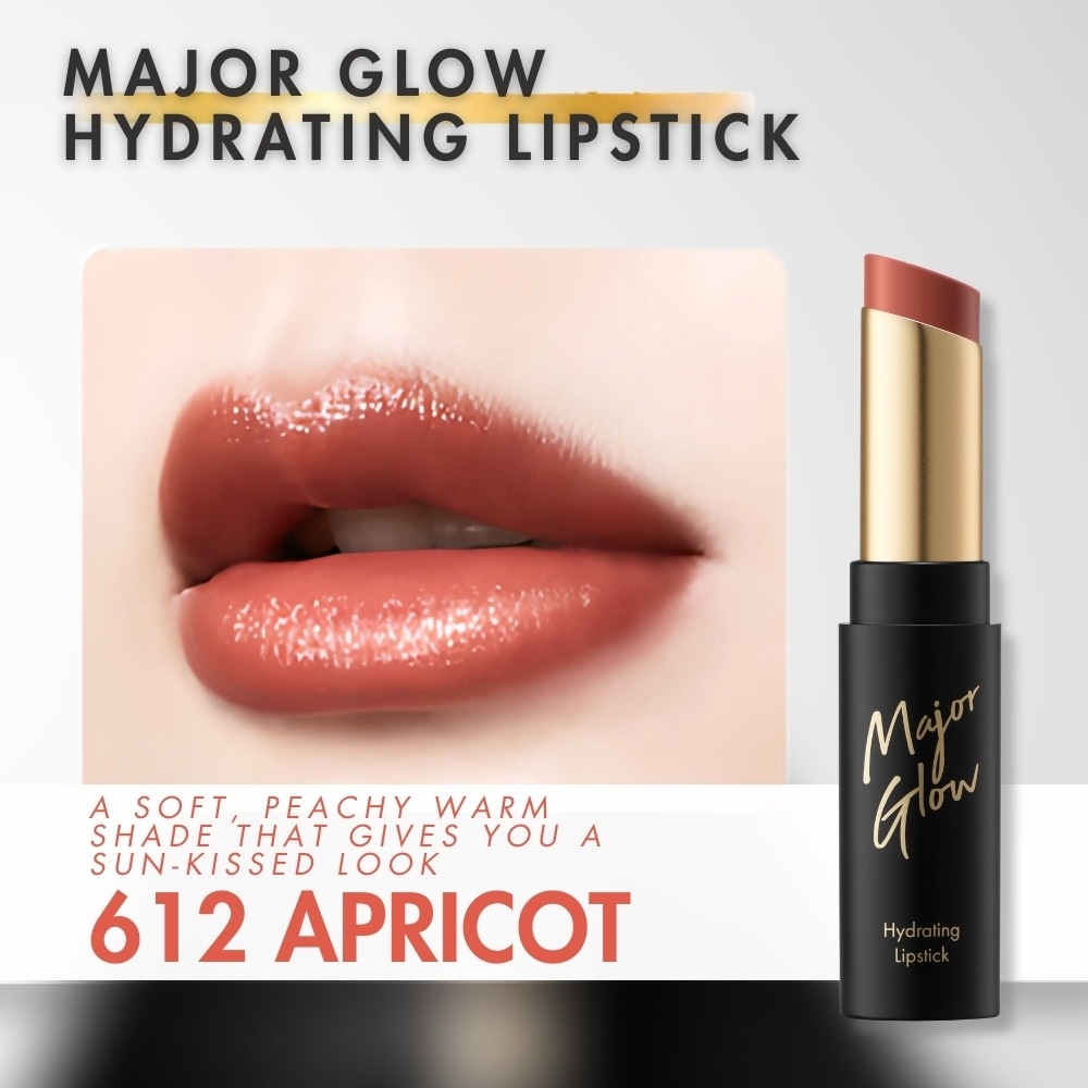 Major Glow Hydrating Lipstick 612 Apricot 1s