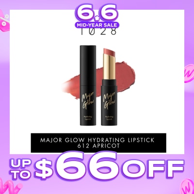 1028 - Major Glow Hydrating Lipstick 612 Apricot 1s (Expiry: Apr`2027)