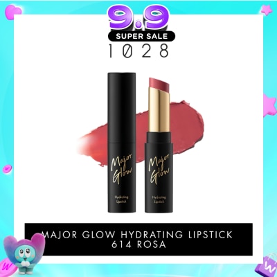1028 - Major Glow Hydrating Lipstick 614 Rosa 1s (Expiry: Apr`2027) image