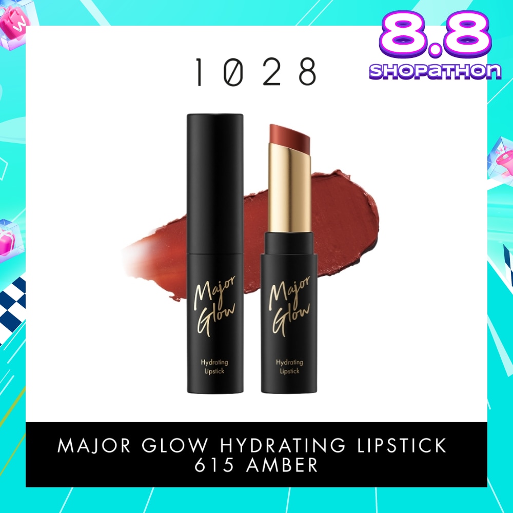 Major Glow Hydrating Lipstick 615 Amber 1s