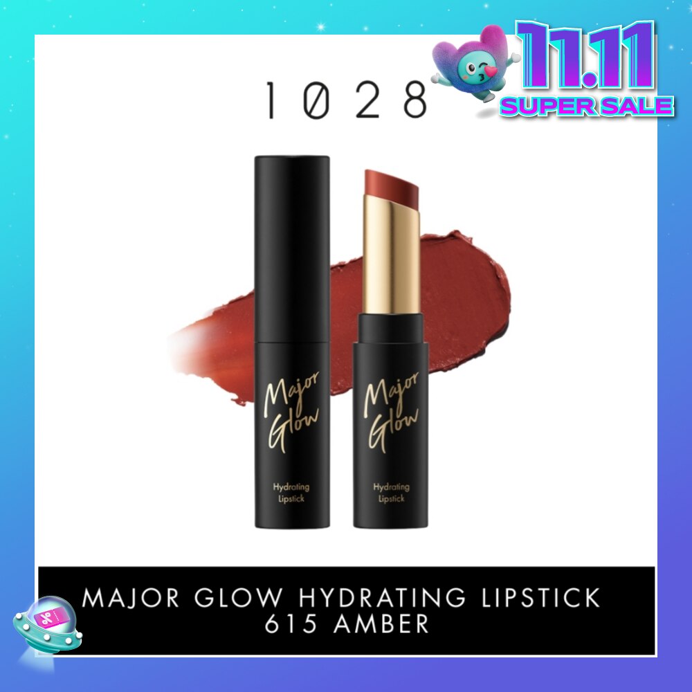Major Glow Hydrating Lipstick 615 Amber 1s