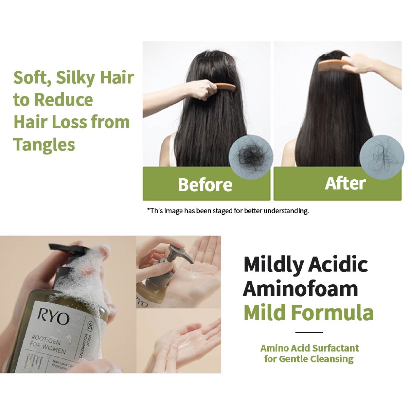 RootGen Hair Loss Care Shampoo For Women 515ml image