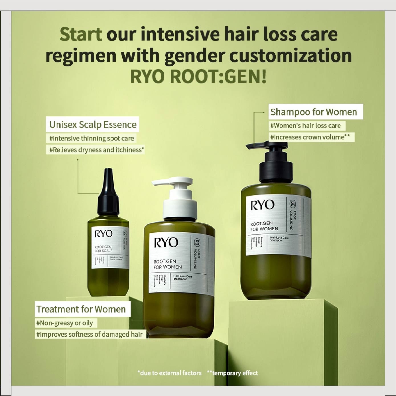 RootGen Hair Loss Care Shampoo For Women 515ml image