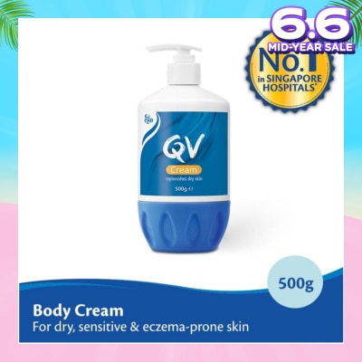 EGO QV Body Cream (For Dry + Sensitive & Eczema-Prone Skin) 500g