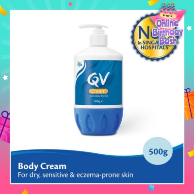 EGO QV Body Cream (For Dry + Sensitive & Eczema-Prone Skin) 500g