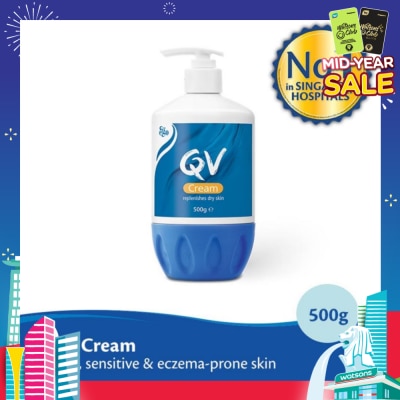 EGO QV Body Cream (For Dry + Sensitive & Eczema-Prone Skin) 500g