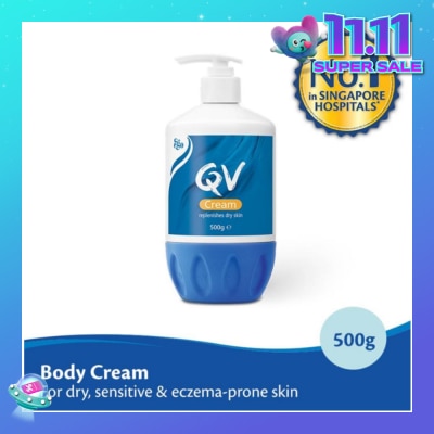 EGO QV Body Cream (For Dry + Sensitive & Eczema-Prone Skin) 500g
